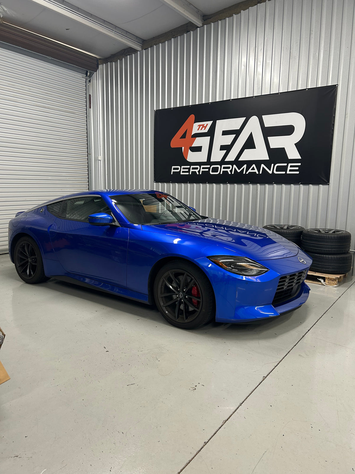 Blue RZ34 Nissan Z at 4th Gear Performance in Dallas, Georgia