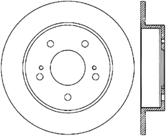 StopTech 94-98 Nissan 240SX Slotted & Drilled Cryo Brake Rotor - Rear Right