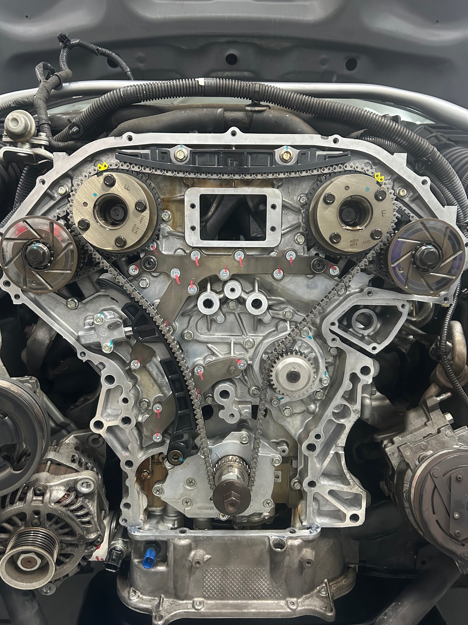 VQ35HR engine, one of the engine variants used in the Z33 350Z
