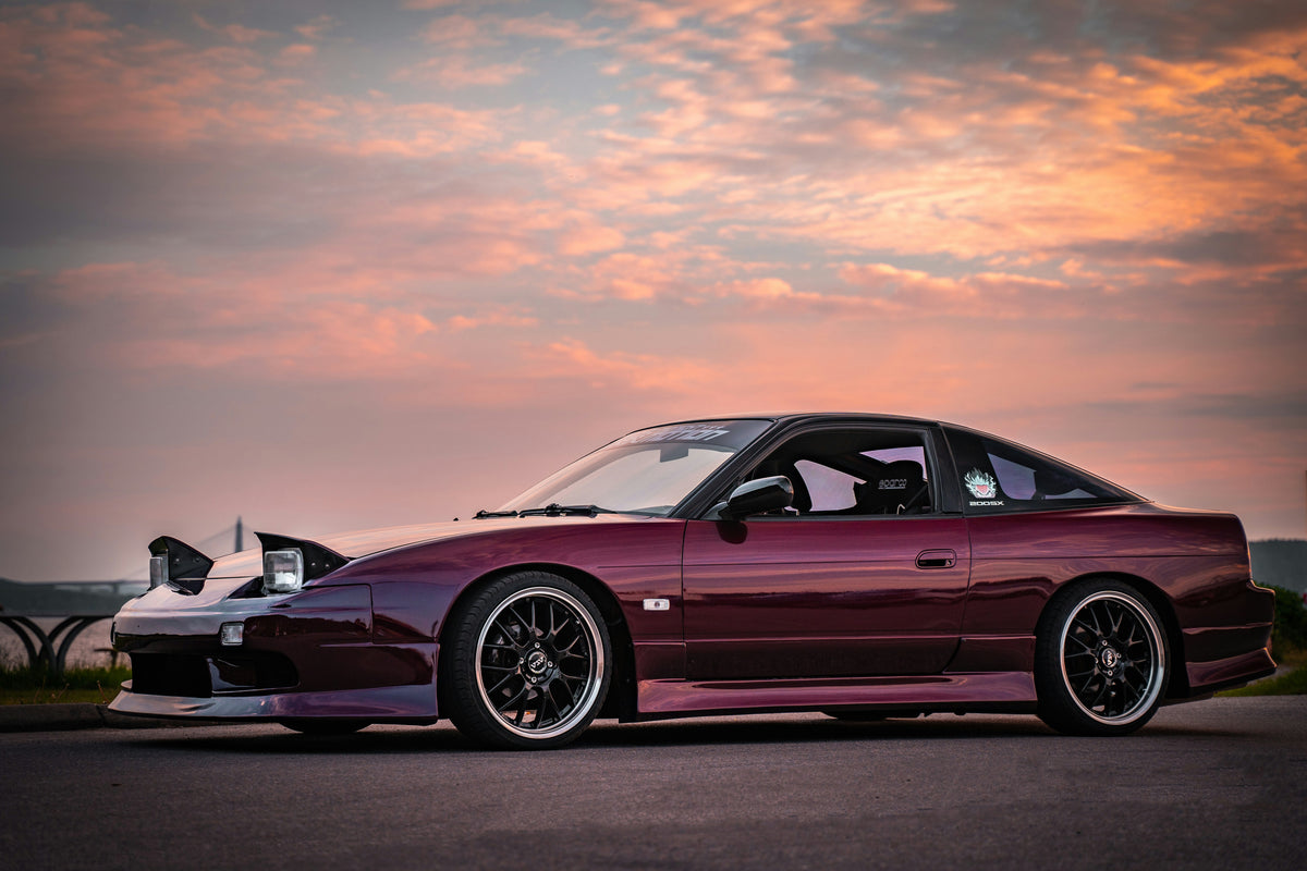 Modified Nissan S-Chassis representing performance parts available from 4th Gear Performance