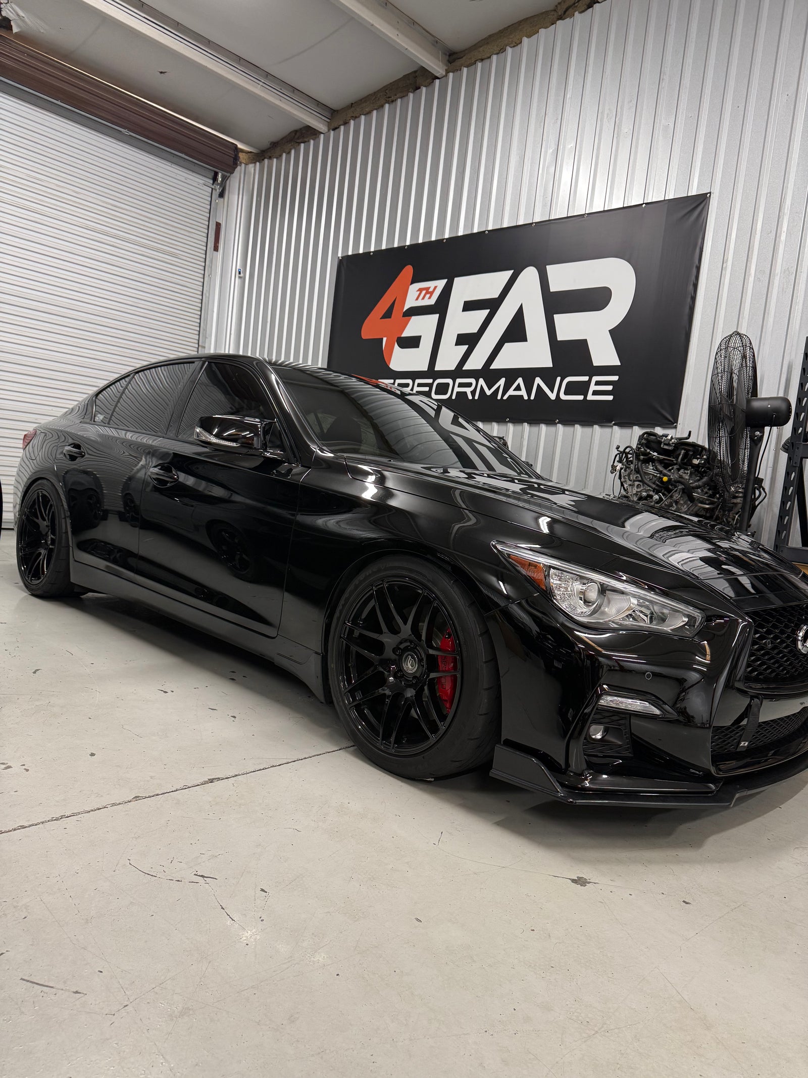 Black Infiniti Q50 sedan