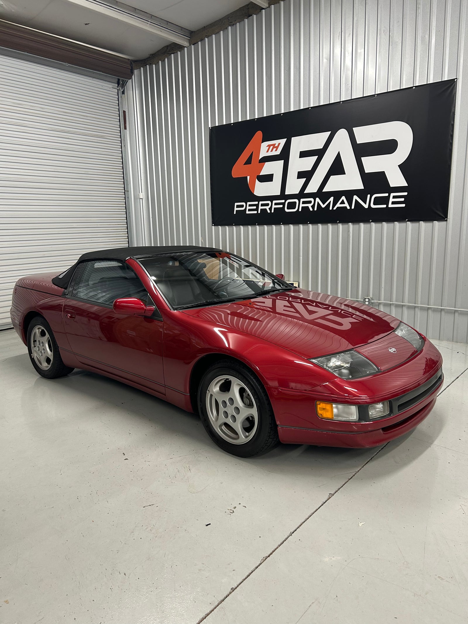 Red Z32 Nissan 300ZX convertible